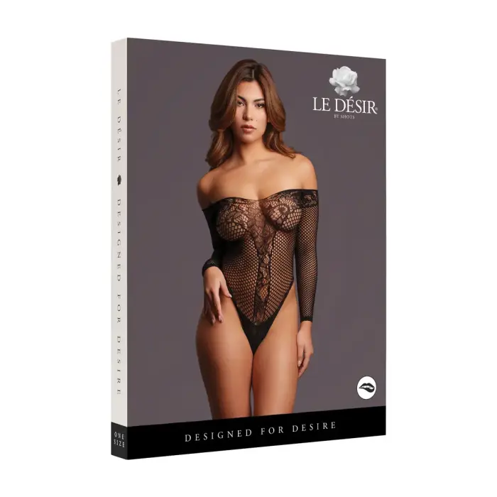 Matilda Lace Bodysuit – One Size – Black
