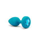 b-Vibe Vibrating Jewel Plug S/M – 9.8 cm – Blue — Photo 9