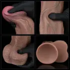 LoveToy – dual-layer silicone cock XXL – realistic extra-large dildo with suction cup and balls – 33 cm (13'') — Photo 13