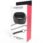 Darkness Black Adjustable Collar with Chain Leash — Photo 5