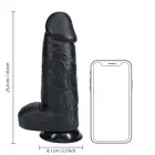 Extra Thick Straight Dildo with Balls – 25.4 cm (10″) – Black — Photo 6