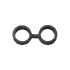 Silicone Handcuffs – Black — Photo 2