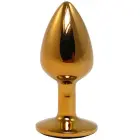 Gold analinis kištukas su Black Diamond – 7 cm – Juodas — Nuotrauka 2