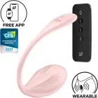 Satisfyer Ribbed Petal ar app vadību vibrators – 15 cm – rozā — Foto 3