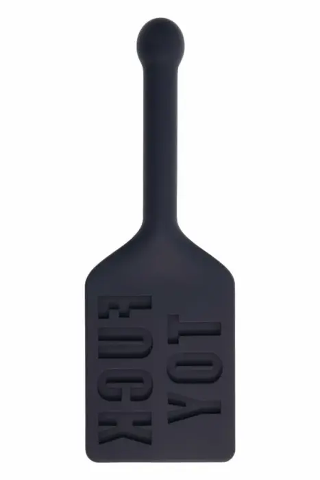 Sportsheets Edge Silicone Paddle – 100% silicone impact paddle with metal handle – black