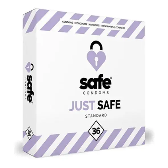 SAFE Just Safe Standard Condoms – 36 pcs