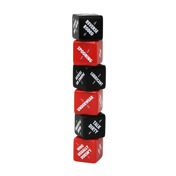 Kheper Games Sexy 6 Dice - Adult Couples Game, 6-Die Set