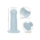 Wave Rider Foam Wavy Anal Probe with Suction Cup – Blue — Photo 4