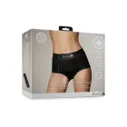 Vibrējoša strap-on biksīšu uzkabe – XS/S – melna — Foto 1