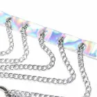 Subblime 953737 Chest Harness Silver with Rings and Chains, One Size — Photo 5