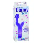 Oriģinālais trušu skūpsts dubultais G-punkta vibrators ar kustīgu mēli – 15 cm (6″) – violets Foto 2