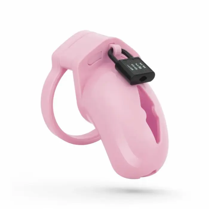 LOCKDOWN Chastity Cage Small Pink - Secure Lightweight Anatomic System