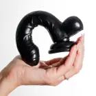 Hudini - Elastīgs želejas anālais dildo – 17.5 cm (6.9″) – Melns — Foto 7