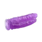 Hi-Rubber 9.4 dvigubas dildo – 24 cm (9.4″) – Violetinis — Nuotrauka 4