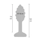 Swirl Anal Plug – 9.2 cm (3.6″) – Black — Photo 4