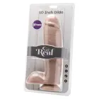 Vibreeriv realistlik dildo munanditega – 25.5 cm (10″) – nahavärv — Foto 3