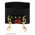 TABOOM Wild Roses Faux Leather Bondage Belt – Black — Photo 5
