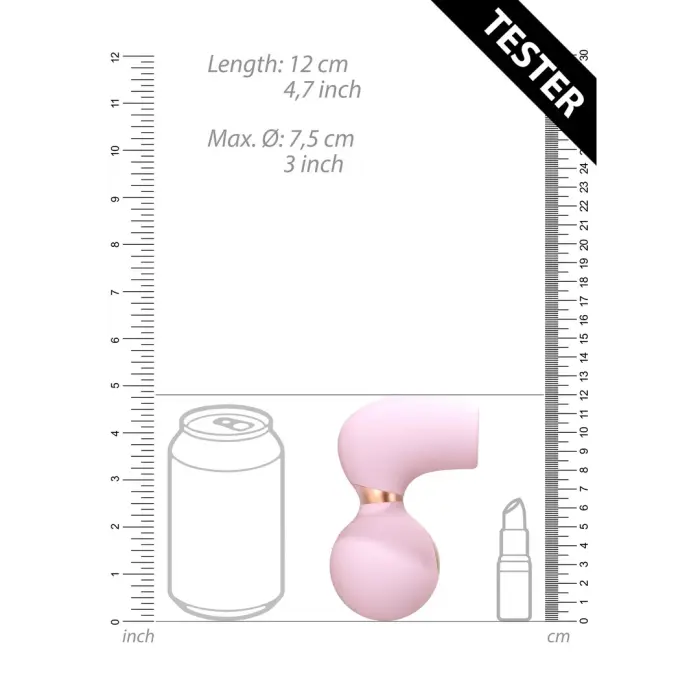 Irresistible Invincible rozā klitora stimulators – rozā Foto 6