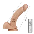 Real Extreme vibrējošs dildo – 21.5 cm (8.5″) – ādas krāsa — Foto 5