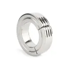 Mr. Steel hingedega magnetiline peenis võru – 40 mm – hõbedane — Foto 1