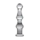Mammoth Glass kolme munakesega dildo – 17.8 cm (7″) – läbipaistev — Foto 1