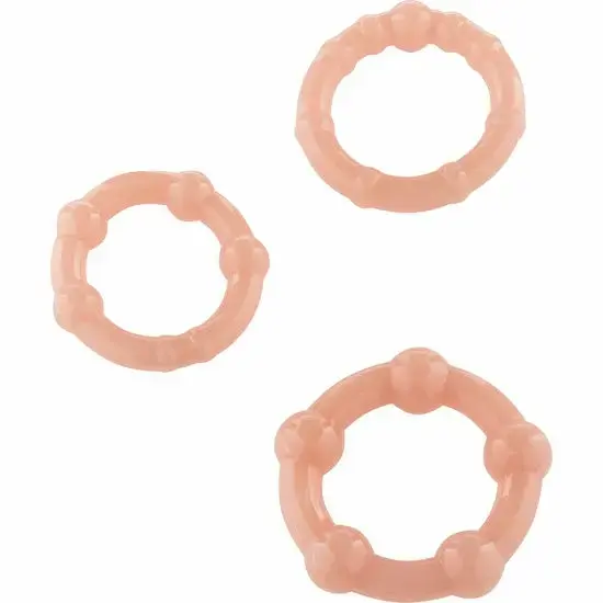 Seven Creations Set – Trio of Flexible Skin-Tone Support Rings Silicone