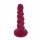 Get Real Ribbed Model gyslotas dildo – 12 cm (4.7″) – raudonas — Nuotrauka 3