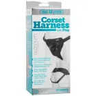 Platinum Corset Harness with Plug – Black — Photo 1