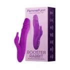 Вращающийся кролик-вибратор двойного действия FemmeFunn Booster Rabbit – 21.6 cm (8.5″) – фиолетовый — Фото 1