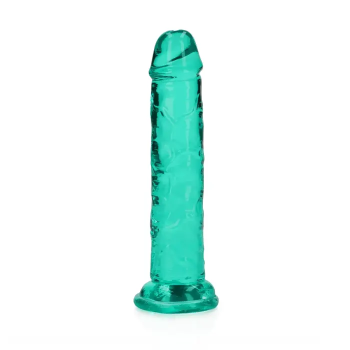 Taisns reālistisks dildo ar piesūcekni – 15.5 cm (6.1″) – Caurspīdīgs Foto 6