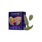 FORTO Pointed Vibrating Plug – anālais spraudnis – silikons – zaļš – 10 režīmi — Foto 4