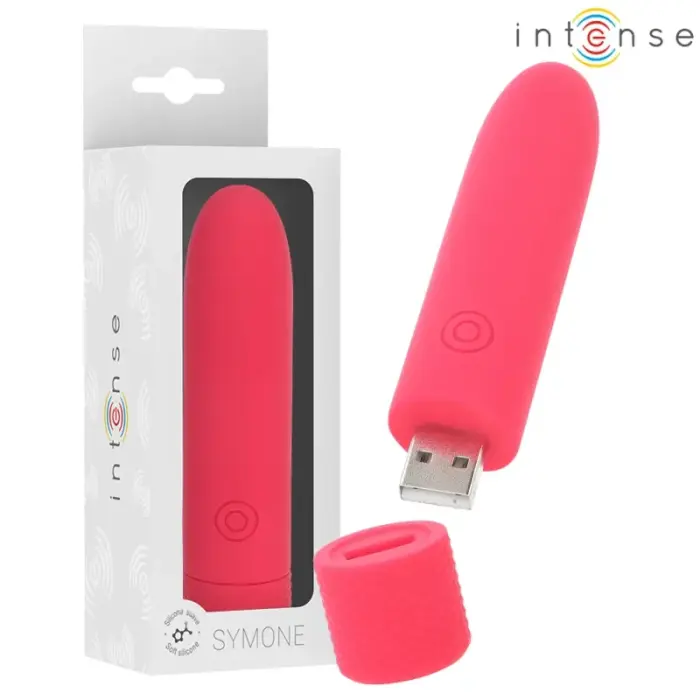 INTENSE Symone Compact USB kuulvibraator – 10 cm (4″) – punane