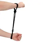Adjustable Rope Hand Cuffs – Black — Photo 7