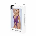 Baci Lingerie Raven Ruffle Bodysuit – Purple – M/L — Photo 1
