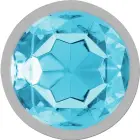Intense Aluminum Anal Plug S Blue Crystal Jewel – 7 cm – Blue — Photo 3