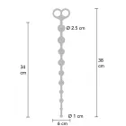 TOYJOY elastīgas anālās krelles – 34 cm (13.4″) – Melns — Foto 1