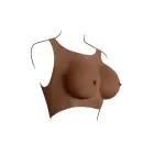 Gender X Undergarments Plate силиконовый жилет с грудью – чашка C – тёмный телесный — Фото 5