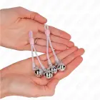 KINK Luminous Skull Adjustable Clamps with Bells – Pink / Silver — Photo 3