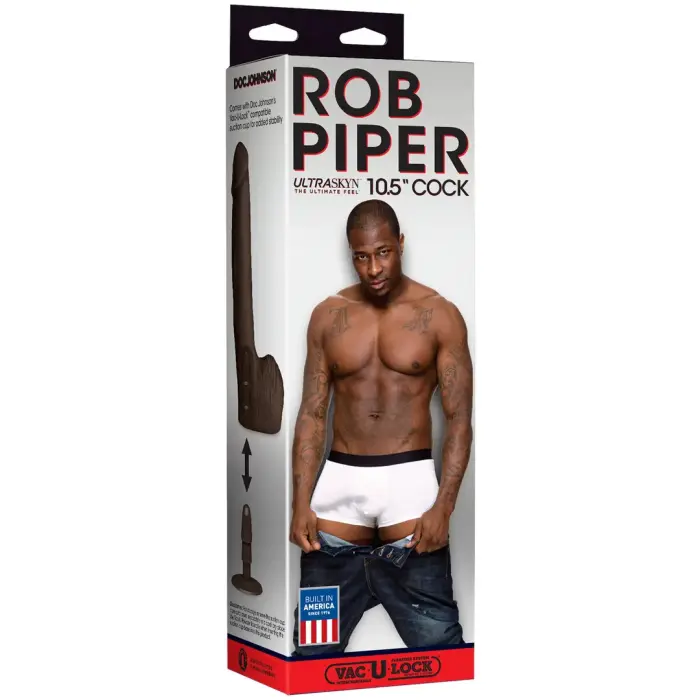 Rob Piper realistlik dildo – 26 cm (10.5″) – must