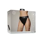 Vibrating Strap-on Panty Harness with Open Back - XS/S - Black — Photo 1