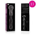 Ibiza Nebula Series Model 13 stiklinis dildo – 18 cm (7″) – rožinis — Nuotrauka 7