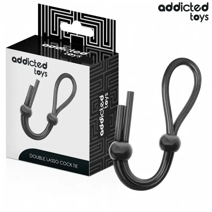 Addicted Toys silikoonist topeltloopreguleeritav anatoomiline peenis võru 19.5 cm must
