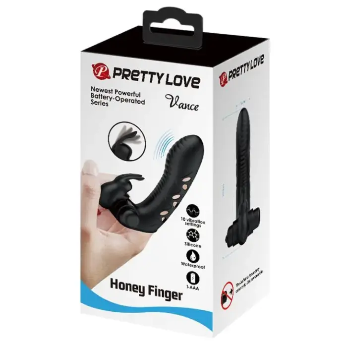 PRETTY LOVE - Vance HONEY FINGER кролик-пальчиковый вибратор с 10 функциями