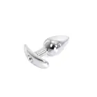 Aluminium Handle Anal Plug with Clear Gem – 7 cm (2.8″) — Photo 1
