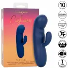 CalExotics Cashmere Silk Duo двойной вибратор – 16.5 cm (6.5″) – синий — Фото 2