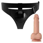 PRETTY LOVE Jerry strap-on dildo – 19.3 cm (7.6″) – miesas krāsa — Foto 3