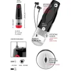 WYNE Masturbator 05 - Rotating Sleeve with Thrust Function and Sounds - Red LED — Photo 12