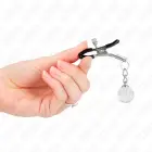 Kink Silver Glass Bead регулируемые зажимы для сосков 6см – серебряные — Фото 4