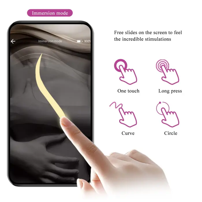 Pretty Love Klay vibrators ar kustību un APP vadību – rozā Foto 13