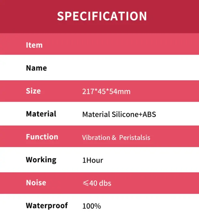 Dick Red 9 vibrācijas funkcija vibrators – 21.7 cm (8.5″) – sarkans Foto 12